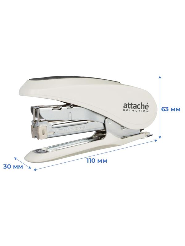 Степлер Attache Selection MSW2430(№24/6-26/6)до 30л,энергосбер,металл,белый