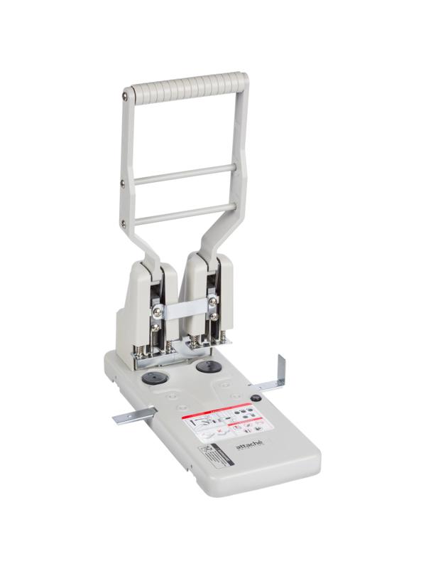 Дырокол мощный Attache Selection MHDPGY2-290, 2отв.,290 лист.,металл,серый