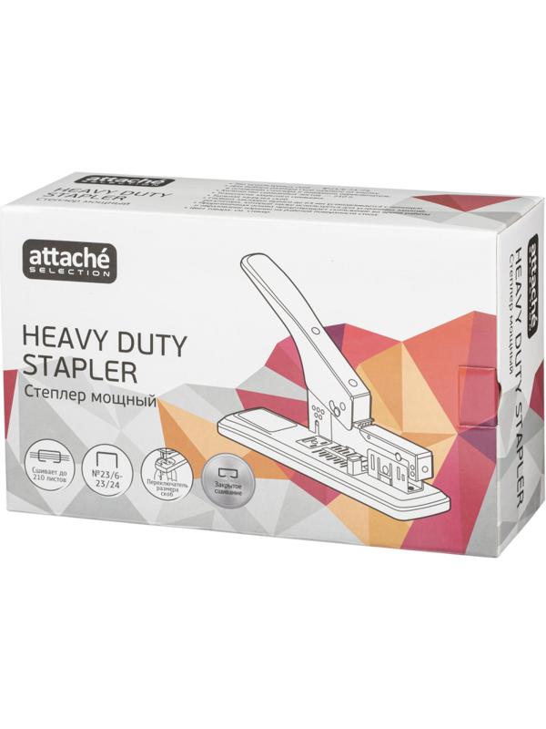 Степлер мощн.Attache Selection MHDSGY23210,№23/6-23/24,210л,энергос,мет,сер