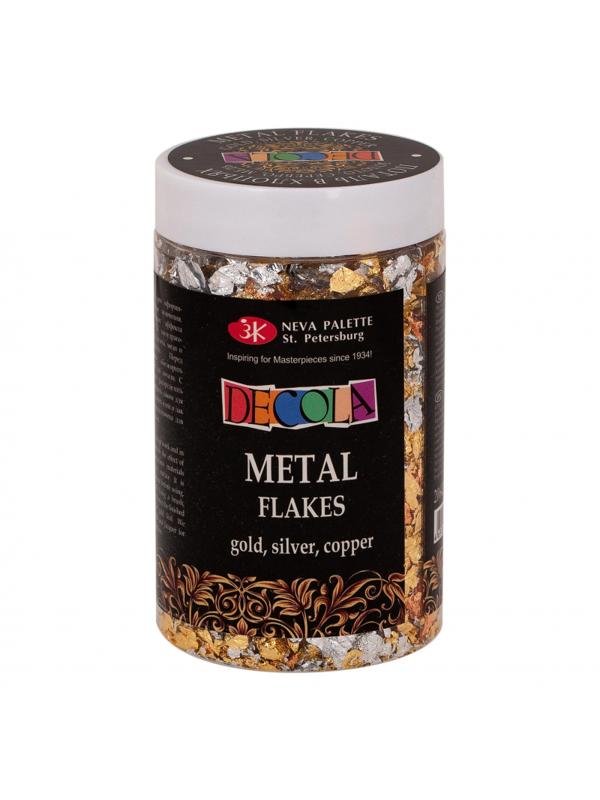 Поталь в хлопьях Decola, 3 г, золото/серебро/медь 206421741