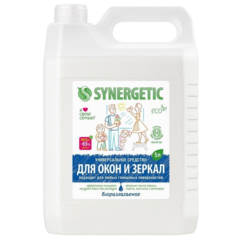 Средство для стекол и зеркал Synergetic 5л