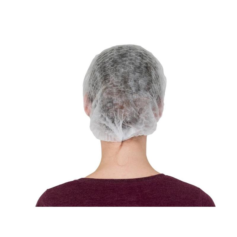 Шапочка Шарлотта белая, КЛЕВЕР-ПРО, 100шт/уп, ШБ 53