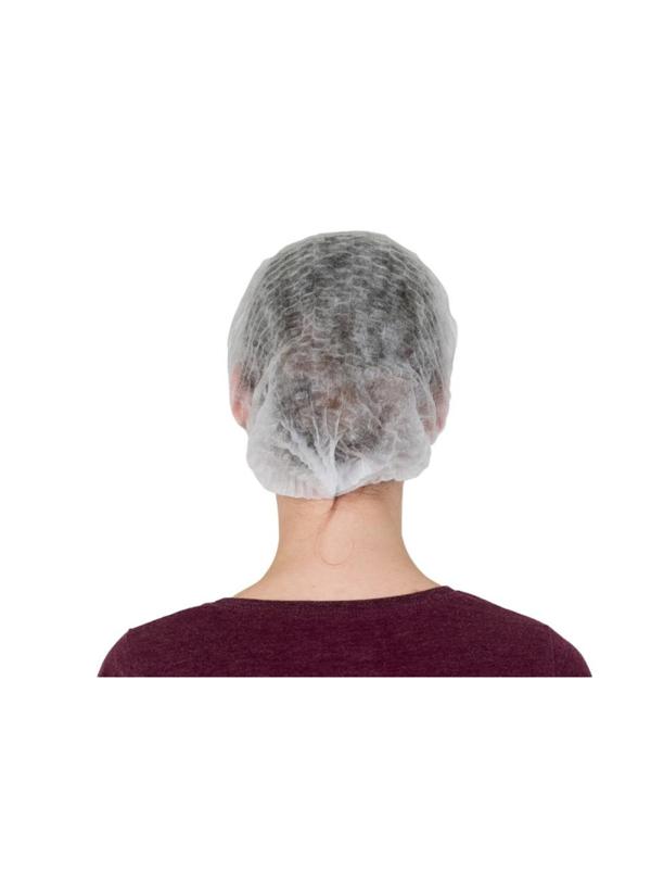 Шапочка Шарлотта белая, КЛЕВЕР-ПРО, 100шт/уп, ШБ 53