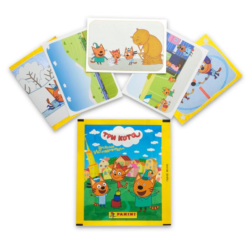 Наклейки Panini ТРИ КОТА (2),(5шт.в пакетике.),сезон 2021-22