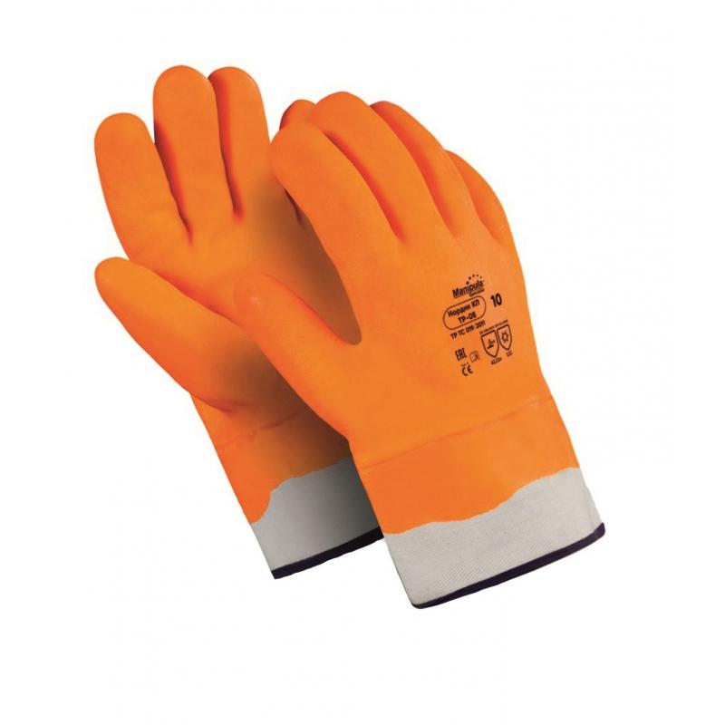 Перчатки защитные ManipulaНОРДИК КП джерси+пенополиурет+ПВХ (ТР08/WG785)р10