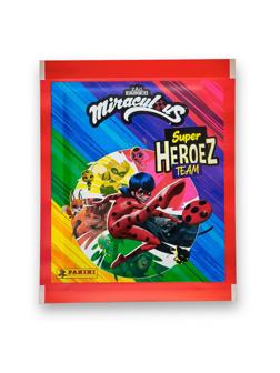 Наклейки Panini Леди Баг и Супер-кот (в каждом пакетике 5 наклеек)