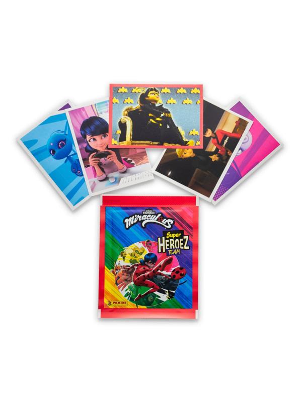 Наклейки Panini Леди Баг и Супер-кот (в каждом пакетике 5 наклеек)