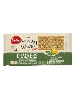 Крекер Delser Del Mediterraneo с розмарином и олив. маслом, 200г