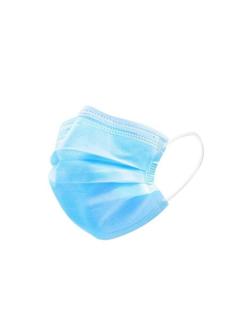 Маска медицинская 3х-слойная, одноразовая, нестерил,голубая,50 шт/уп
