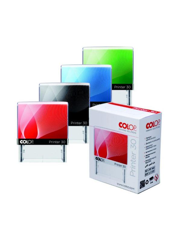 Оснастка для штампов персон. Pr. 20 38х14 мм черная рамка Colop