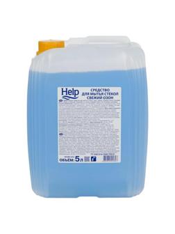 Средство для стекол и зеркал HELP Свежий озон 5 л
