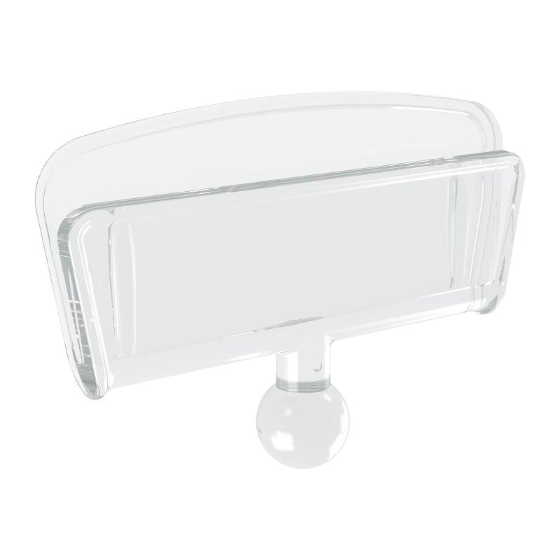 Ценникодержатель на круглой подставке со штангой, выс.10см, ш.38мм,10шт/уп