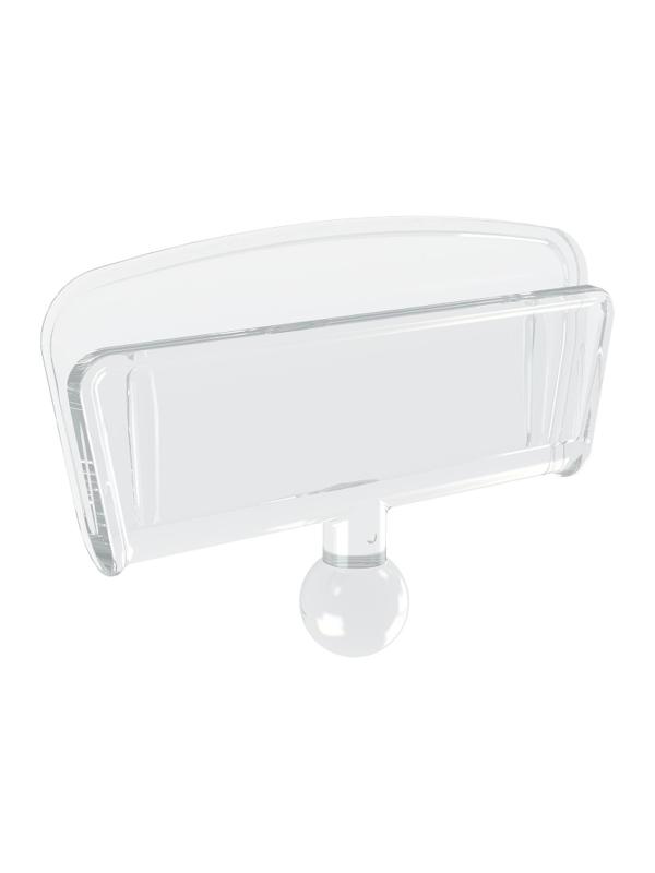 Ценникодержатель на круглой подставке со штангой, выс.10см, ш.38мм,10шт/уп