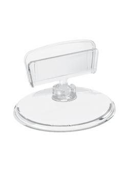 Ценникодержатель настольный на круглой подставке ширина клипсы 38мм,10шт/уп