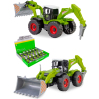 Металлический трактор Die Cast 1:43 «Экскаватор с гидромолотом», А155А1, инерционная / Зеленый