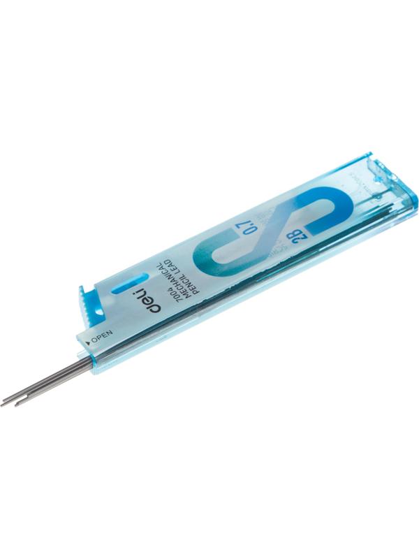 Стержень микрографический Deli 0,7 мм 2B,упаковка в ассортименте,20 шт