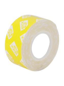 Клейкая лента канцелярская пласт,двухст,перекл,белая,25,4 мм x 1,5 м