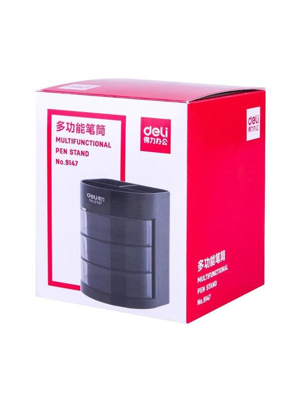 Набор настольный Deli E38253 12 предметов черный