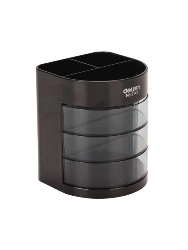 Набор настольный Deli E38253 12 предметов черный