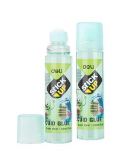 Клей канцелярский жидкий Deli 50 мл детский прозрачн,в ассортименте EA21200