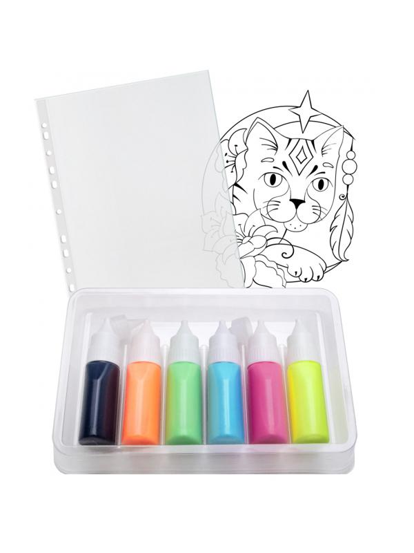 Набор для витража Витражные наклейки. Дикий кот, EC113-12/31С 2003-08