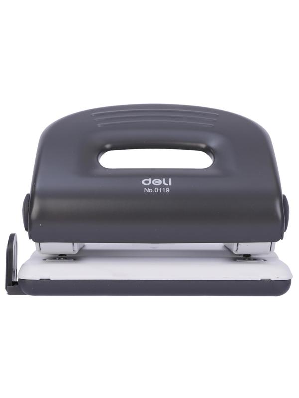 Дырокол Deli PRO до 25 листов, с линейкой,сталь,в картонной коробке,ассорти