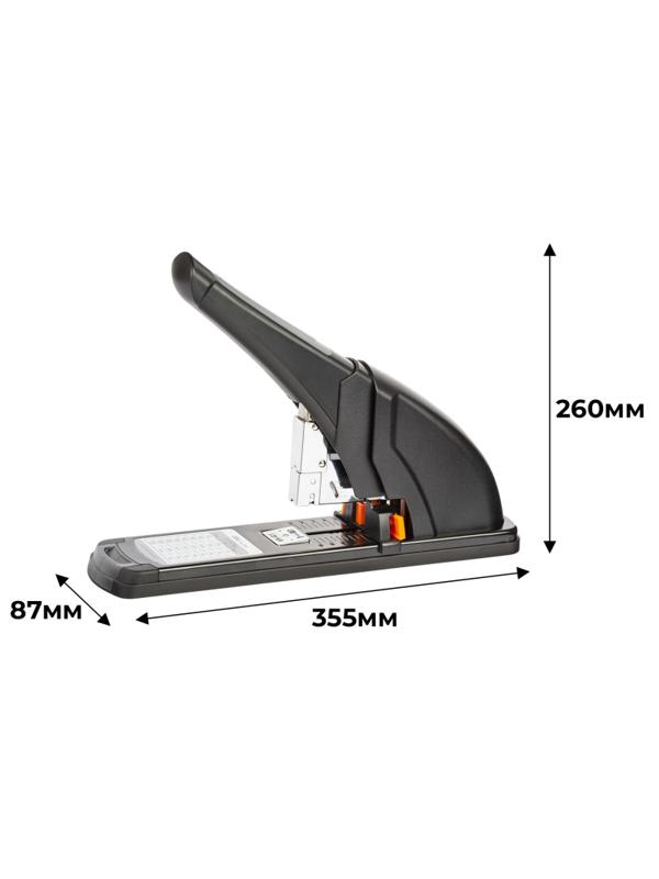 Степлер мощный Deli E0385 (N23/6-23/23) до 210л,энергосбер,плас/мет,ассор