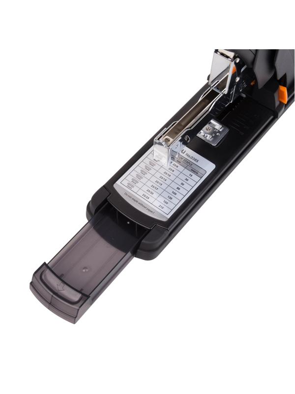 Степлер мощный Deli E0385 (N23/6-23/23) до 210л,энергосбер,плас/мет,ассор