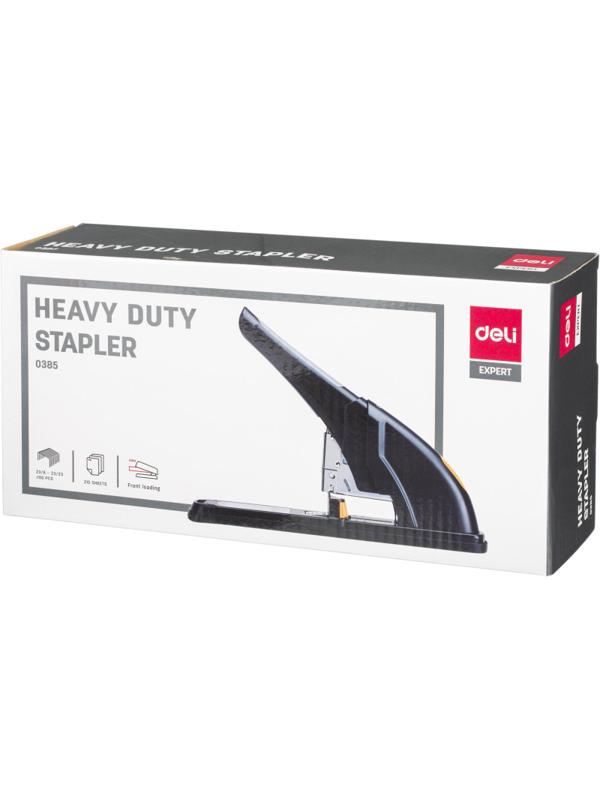 Степлер мощный Deli E0385 (N23/6-23/23) до 210л,энергосбер,плас/мет,ассор