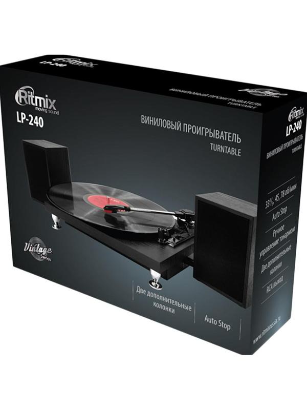 Проигрыватель виниловых дисков Ritmix LP-240 Black wood