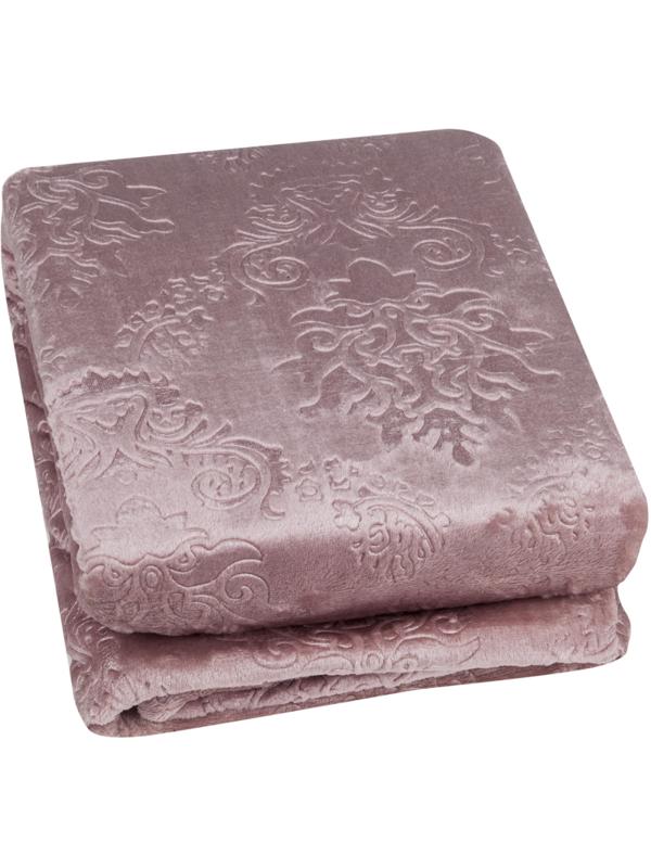 Плед микрофибра Кристалл шоколадный 200x220