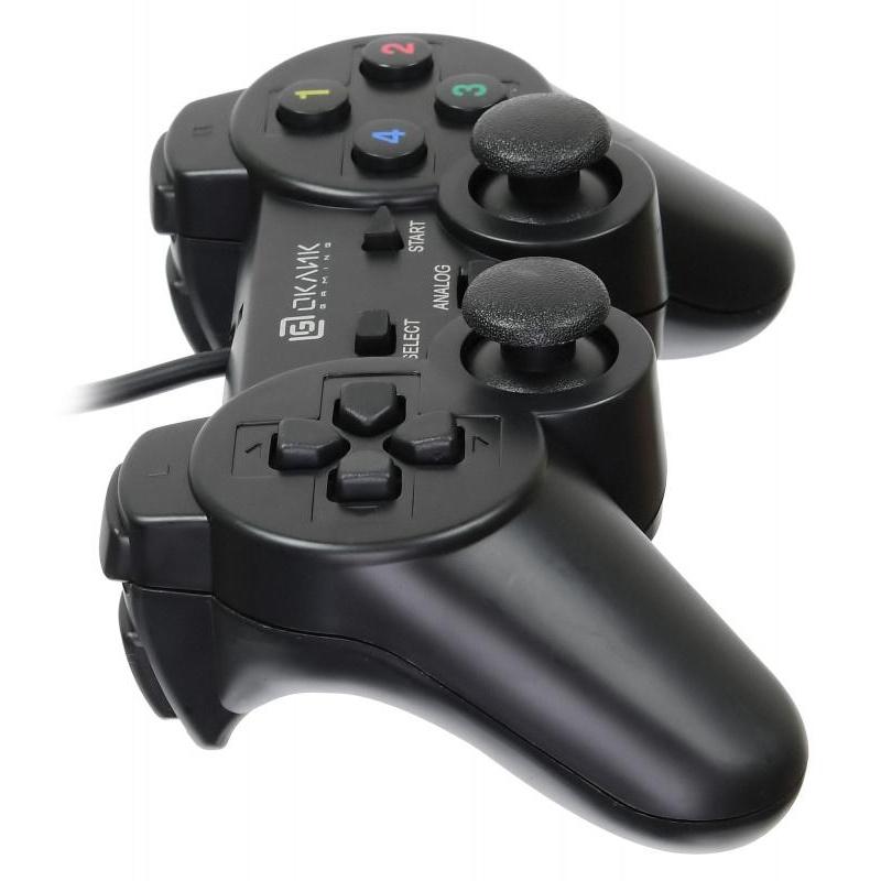 Геймпад проводной Oklick GP-200M черный USB виброотдача