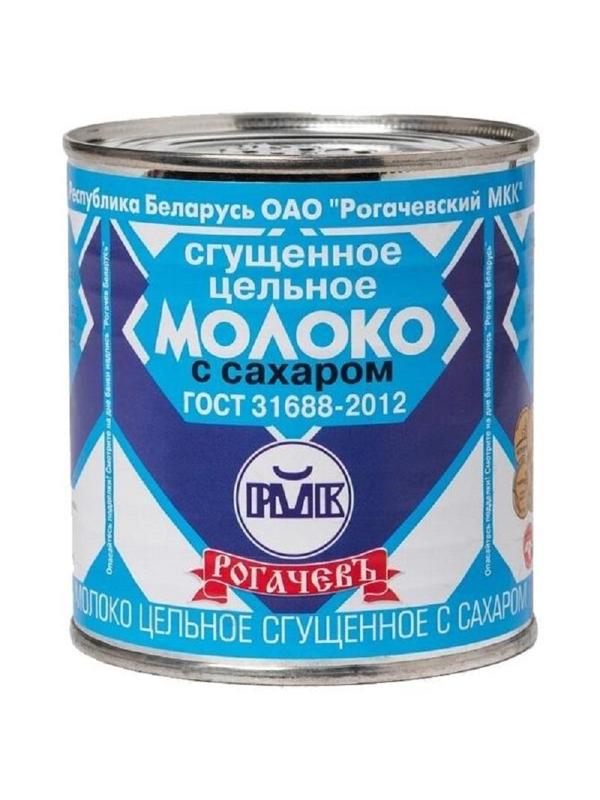 Молоко сгущенное цельное с сахаром 8,5% Рогачевъ ж/б 380г, 1382298