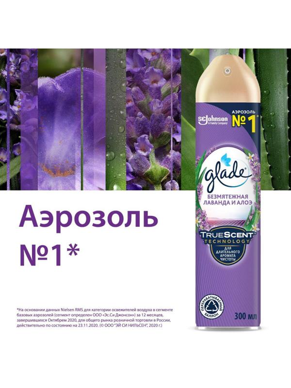 Освежитель воздуха Glade безмятежная лаванда и алоэ 300мл