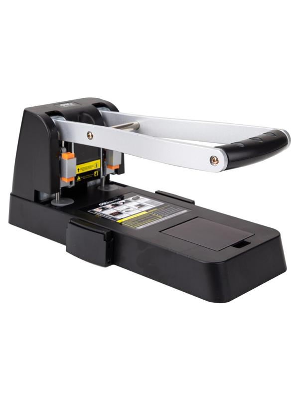 Дырокол мощный Deli E0150 до 150 лис.,с линейкой,сталь,картонная уп.,черный