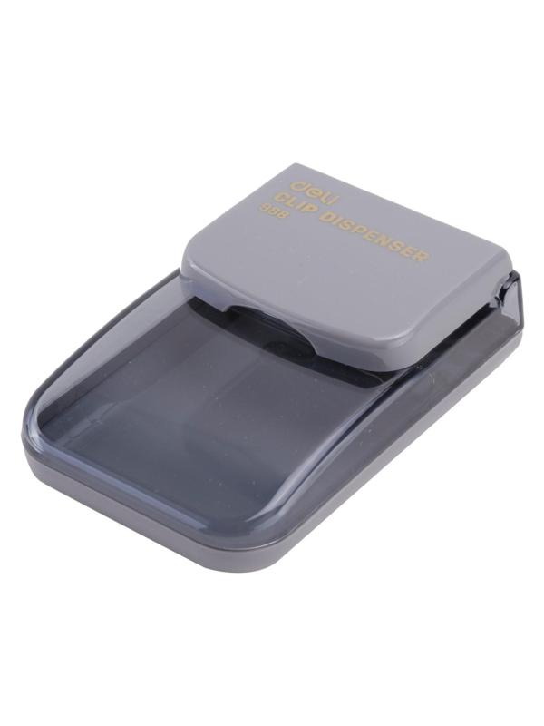 Скрепочница магнитная Deli Е988 со скрепками в комплекте, цвет ассорти