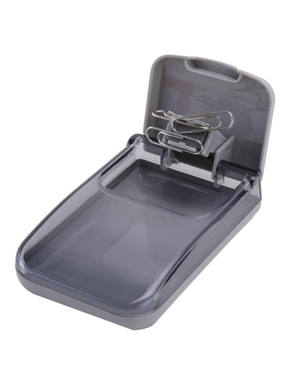 Скрепочница магнитная Deli Е988 со скрепками в комплекте, цвет ассорти