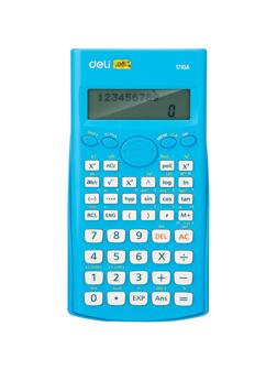 Калькулятор научный (ЕГЭ) Deli,12р,LCD-диспл,питание от бат,син E1710A/BLU