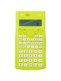Калькулятор научный (ЕГЭ) Deli,12раз,LCD-диспл,пит от бат.,зелен E1710A/GRN