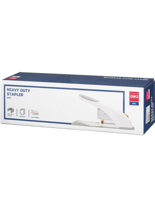 Степлер мощный Deli N23/6-23/13, до 80 листов, в картонной уп., ассорти