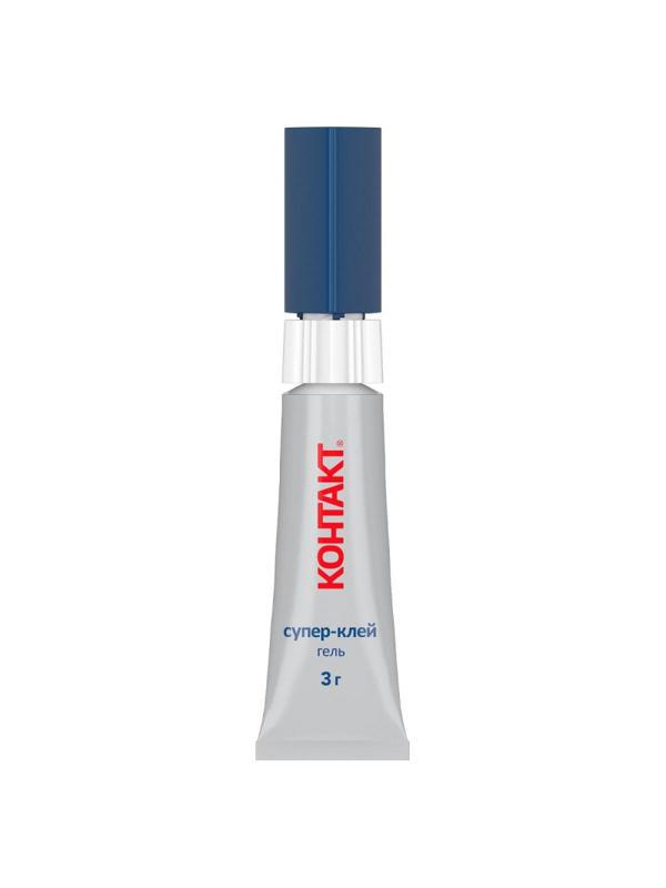 Клей универсальный Супер-клей КОНТАКТ гель, 3 г, арт. КМ 288 - 312 ГЛ