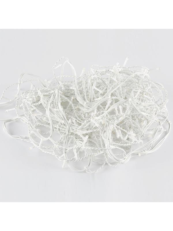 Электрогирлянда сосулька 300л.LED белый,бел.каб 5.64 х 0.56м + 1.5м Е96354