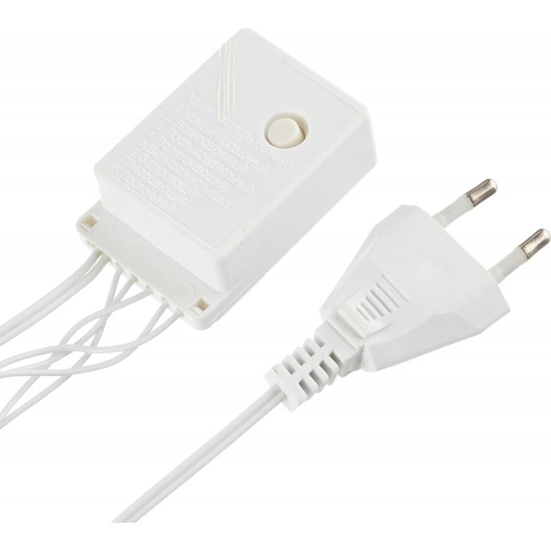 Электрогирлянда сетка 160л.LED бел.пров.бел.бегущ.лампы 1.8x1м Е96508