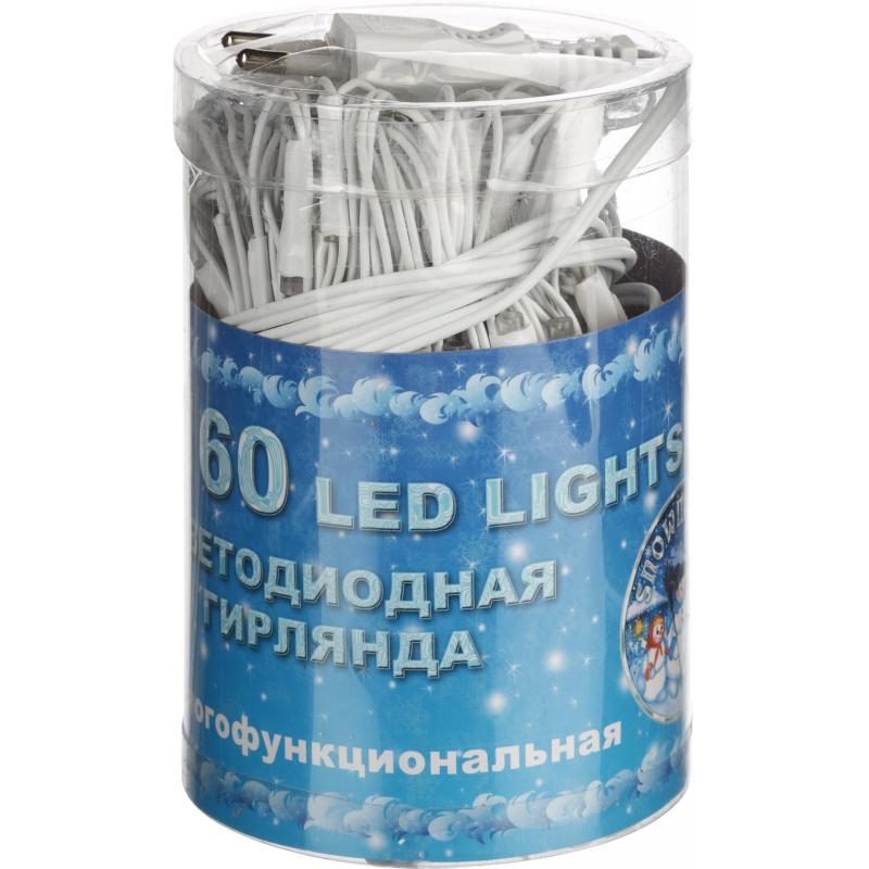Электрогирлянда сетка 160л.LED бел.пров.бел.бегущ.лампы 1.8x1м Е96508