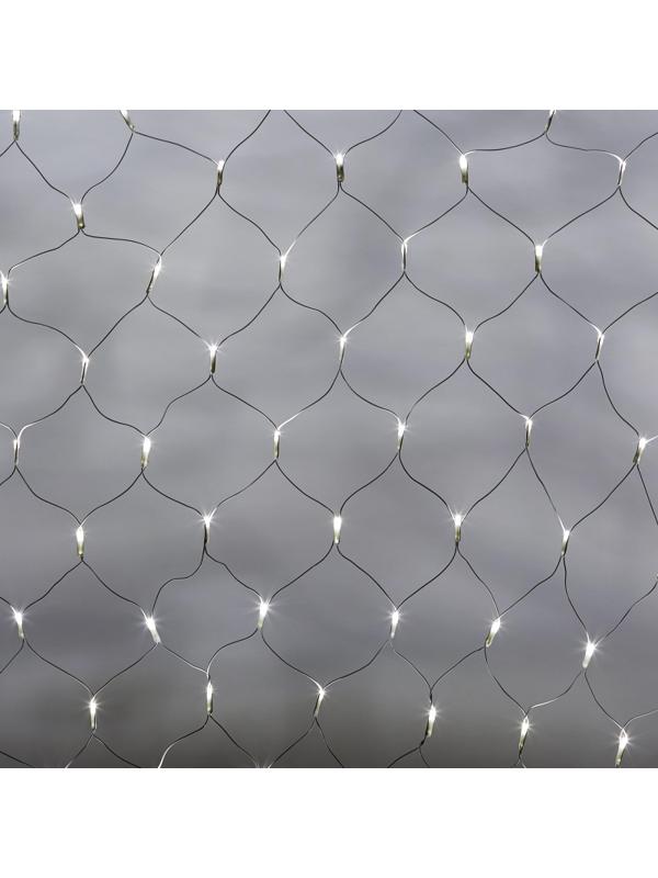 Электрогирлянда сетка 160л.LED бел.пров.бел.бегущ.лампы 1.8x1м Е96508