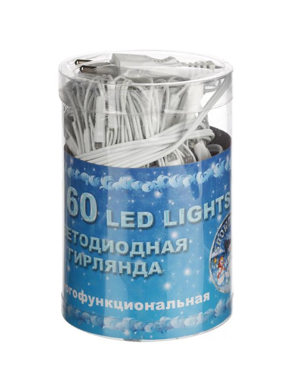 Электрогирлянда сетка 160л.LED бел.пров.бел.бегущ.лампы 1.8x1м Е96508