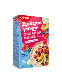 Каша Увелка овсяная ассорти, 5штx40г/уп