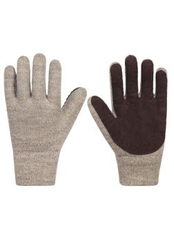 Перчатки полушерст 3-сл с наладонник(флис/шелтер/спилок)Чибис ШС р.10(утеп)