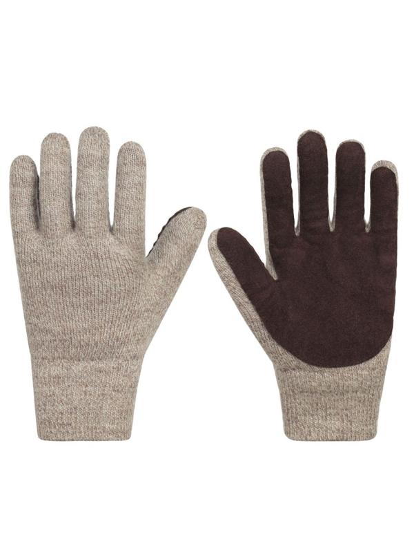 Перчатки полушерст 3-сл с наладонник(флис/шелтер/спилок)Чибис ШС р.10(утеп)