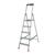 Стремянка складная Krause SAFETY 5 ступеней с полочкой 128959
